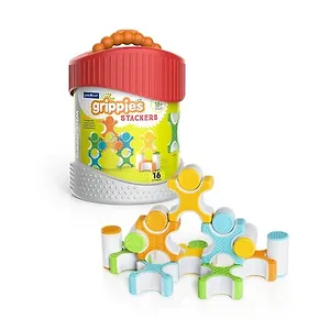 Конструктор магнитный для малышей  Набор Guidecraft  Better Builders® Grippies Stackers 16 деталей,  G8313