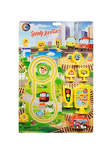 Игр. набор завод. игрушка Bebelot Мини-трек (BBA1606-001) (машинка/6см+трек+знаки) (блистер)