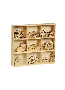 Набор деревянных элементов для творч. В саду/Весна (DT-007) (45шт) (Рукоделие) (коробка)