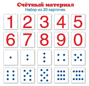 Книга Счетный материал. Набор из 20 карточек. Цифры, числовые кружки (Математические ступеньки, 4-5 лет, 5-6 лет, 6-7 лет) ()