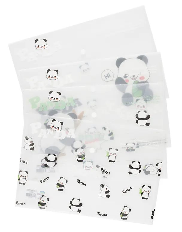 Папка -конверт «Panda» А4 на кнопке, в ассортименте 3039424 — 1