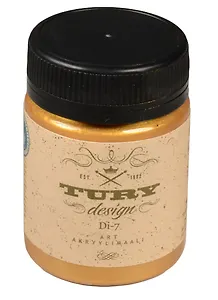 Краска акриловая TURY Design Di-7 Золото Майя (18-4) (60г) (банка) (TURY Valo)