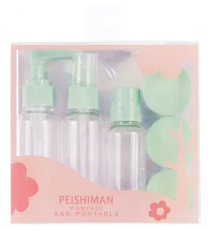 Дорожный набор баночек для путешествий Travel Bottles (6 предметов) (пластик) (2x60мл, 1x40мл, 3x10мл) 3088925