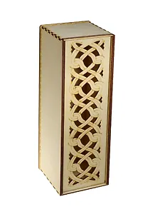 Коробка под бутылку Узор-2 (162332) (дерево)