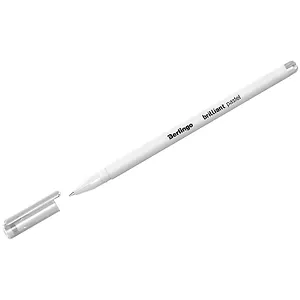 Ручка гелевая Berlingo, Brilliant Pastel, белая 0,8 мм
