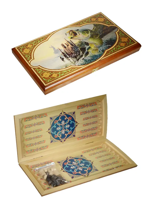 Нарды малые рыбалка (40х20х4) (123-025) 2500227 — 1