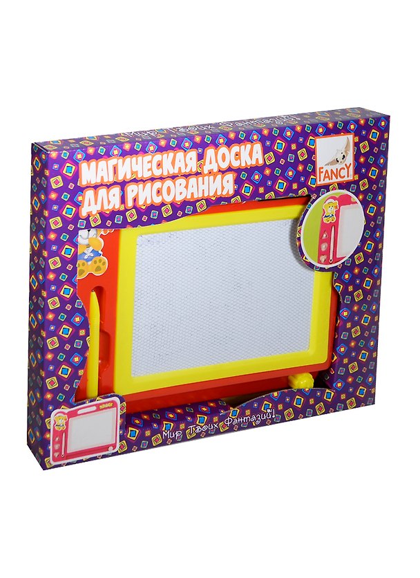 Доска для рисования Fancy (FD080007) (C22333) (28х20см) (+3штампика+стилус) (коробка) 2435285 — 1