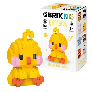 Конструктор «Мини-блоки Цыплёнок» 161 деталь, QBRIX KIDS