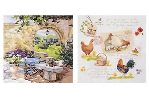 Салфетки для декупажа "Внутренний дворик-2"  - 2 шт.