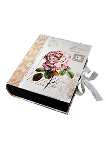 Коробка подарочная "Книга" 21,2*26*7,3см, картон, декор бантик, Вейксинг