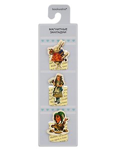 Магнитные закладки Алиса в стране чудес (3шт) (12-202602-MSH10/13)