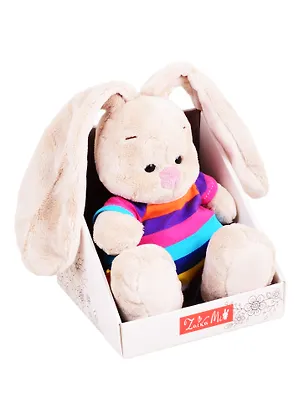 Игрушка мягкая Budi Basa, Зайка Ми в полосатом комбинезоне (малыш) SidX-396 2822206