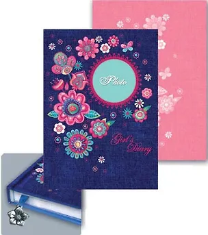 Ежедневник, Феникс + А6+ (125*178) Ежедневник девочки Цветы и джинс твердая обложка 330903