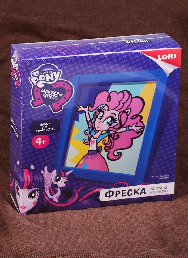 Кпп-012 Фреска Картина из песка Hasbro Equestria Girls Веселая Пинки Пай (LORI ) (набор д/творч.) (4+) (коробка) 2586525 — 1