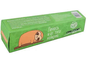 Массажёр-мурашка для головы Ленивец (металл. дерево) (22х7)