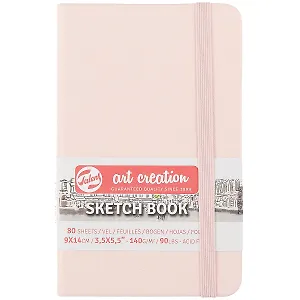 Скетчбук А6 80л "Art Creation" розов.тв.обл., 140г/м2, резинка