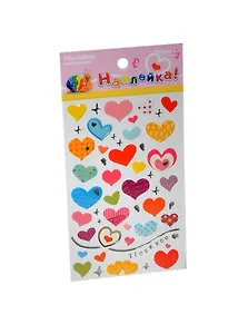 Наклейка декоративная леденцовая 1 Сердца 1 (95х185) (Наклей-ка) (упаковка)