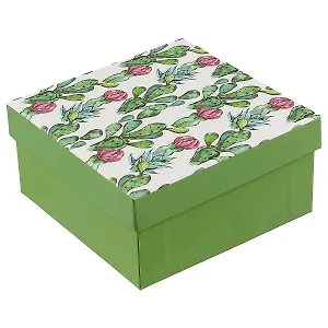 Подарочная коробка «Blooming cactus», 13 х 13 см