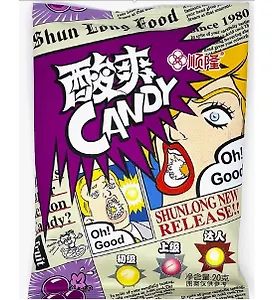 Леденцы WOW кислые со вкусом винограда SHUN LONG FOOD, 20г