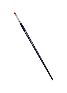 Кисть художественная Байкал синтетика, плоская, №6, длинная ручка, шк07824
