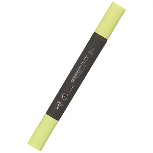 Маркер художественный "Сонет" желто-зеленый, двухсторон., тонк. и широк.долото, Сонет