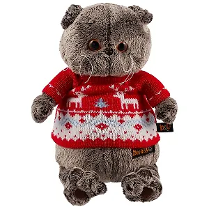 Игрушка мягкая Budi Basa, Басик в свитере с оленями (В1)
