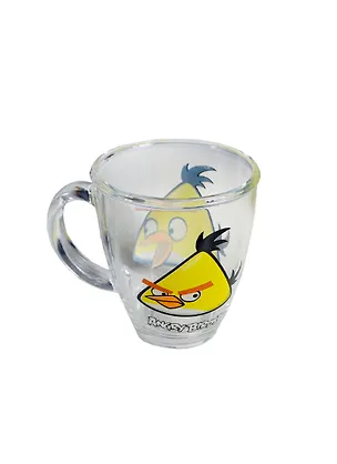 Angry Birds стеклянная кружка в коробке (желтая) (300мл) 2409594