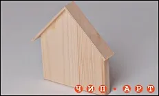 Ключница деревянная "Домик" (00047)