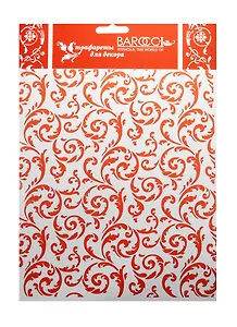 Трафарет Barocci пластиковый многоразовый Ит. об. Изящество 20х25см Ф-058