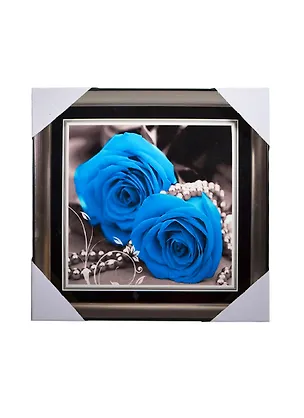 Картина Голубые розы и жемчуг (31х31) (831918) 2422909