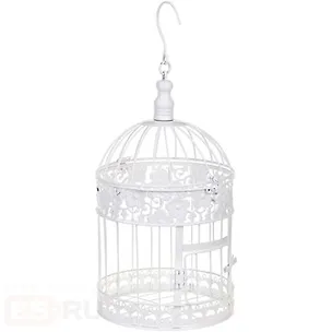 Клетка декоративная белая (34х12х19) (31923) 2381124