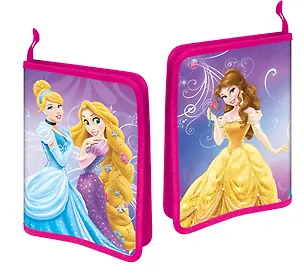 Папка для труда А4 "Принцессы" раскрывающаяся, печать по пластику, Disney 228417