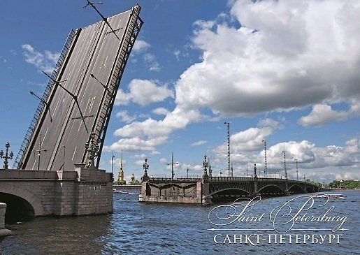 Открытка с видами (СПб) Троицкий мост [SPB-176] 356830 — 1
