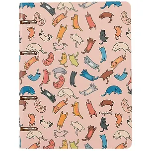 Тетрадь на кольцах в клетку Unnika, "Cute & Funny. Colorful cats", 100 листов 251855