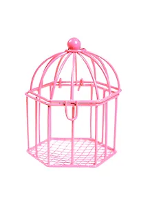 Кукольные аксессуары, клетка шкатулка фуксия 8*6 (11-00836-13)