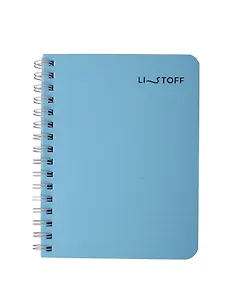 Записная книжка А6 80л кл. "Wind" пласт.обл., спираль