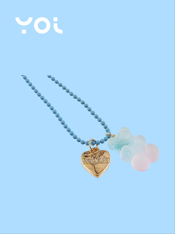 Ожерелье с подвеской Yoi, "Мармеладный мишка", градиент 50 см 3010191 — 3