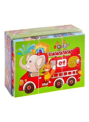 Умные кубики  в поддончике. 6 штук. Мы едем на машинках 2786020