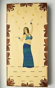 Игра настольная Нарды малые инкрустированные (светлый и темный фон) 400*200*36 ИН-1843