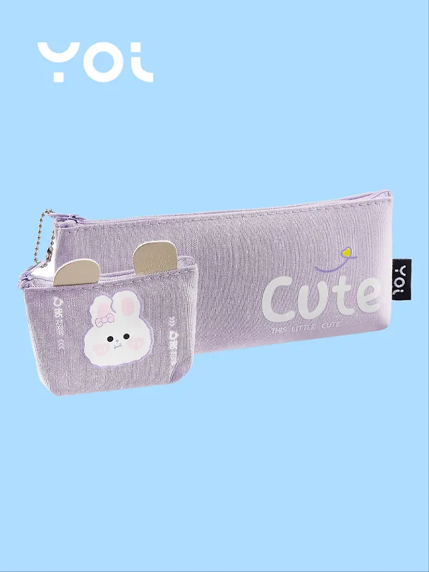 Пенал-косметичка Yoi, Cute, с кошельком, в ассортименте 3018890 — 2