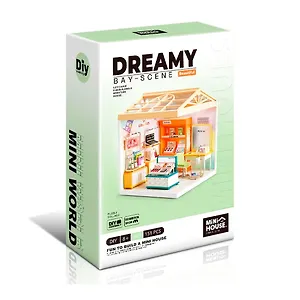 8003 Конструктор интерьерный для детского творчества – сборный домик Fairy Care «Изысканный салон моды и красоты», количество деталей - 151 (материалы: пластик, металл, картон), со световыми эффектами