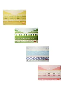 Папка-конверт А4 на кнопке "Норвежские узоры", ассорти, Jinshun