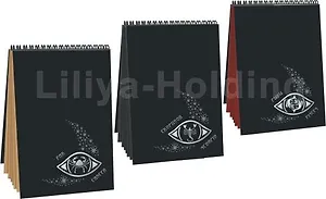 Блокнот серия Знак зодиака ВОДА 30л 100*140 бумага д/пастелей с тиснением "Холст" с содерж.хлопка 40%