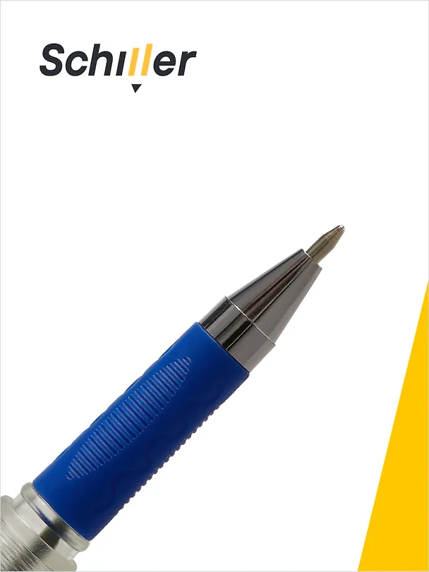 Ручки шариковые синие 12 штук "Comfort" 0,7 мм, Schiller 3066633 — 2