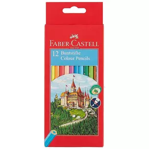 Карандаши цветные Faber-Castell, "Замок", 12 цветов — 214010 — 1