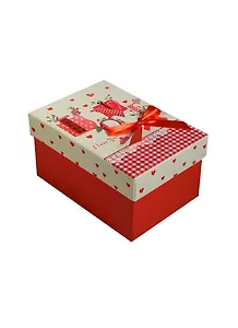 Коробка подарочная "Love" 9,8*13,5*7см, красная, картон, Хансибэг