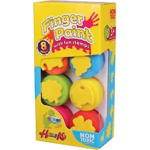 Краски пальчиковые (83425) (8 цв) (20мл) (+штампы)