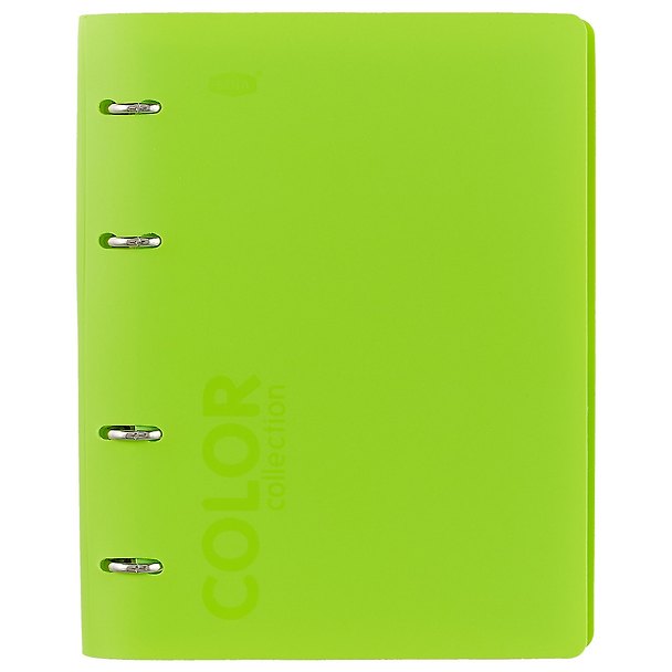 Тетрадь на кольцах «NEON GREEN» 120 листов в клетку, А5, сменный блок - Stila 236790 — 1
