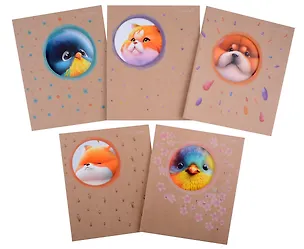 Тетрадь в клетку Listoff, "Кругляши", 48 листов, двойная обложка, в ассортименте 3033025