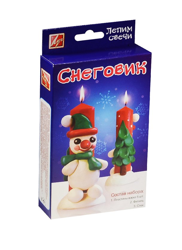Набор Лепим свечи Снеговик (3+) (24С 1500-08) (Луч) 2544021 — 1